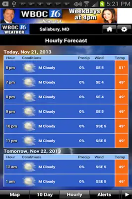 WBOC WX android App screenshot 1